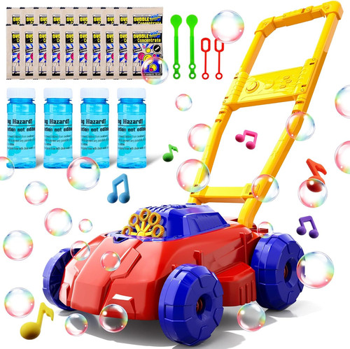Red and blue - blue, mower