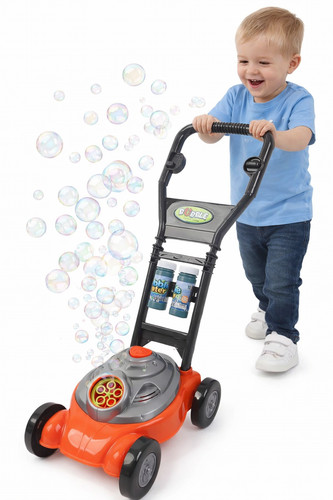 Kids bubble blowing lawn mower - kids,