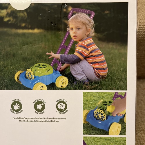 Bubble mower push along toy - along,