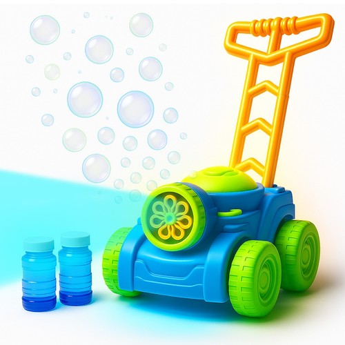 Kids lawn mower - lawn, bubble